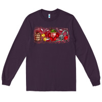 Plum Merry Christmas Long Sleeve Tee - CowhideDigitalArt