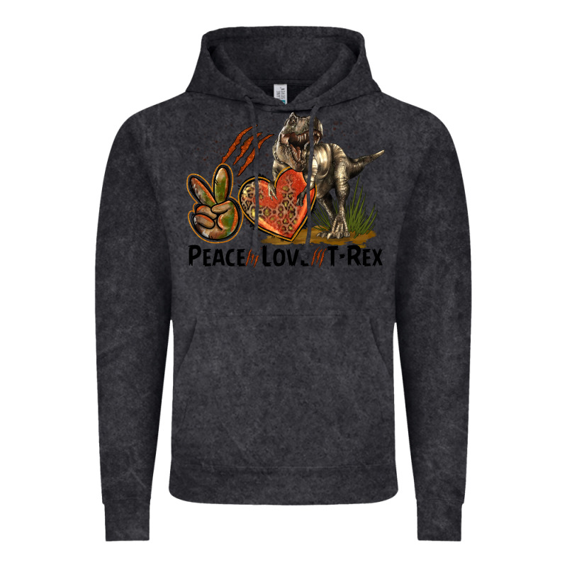 Peace Love T Rex Vintage Hoodie by LillyAllenDesigns | Teevron