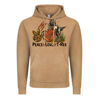 Vintage Camel Peace Love T Rex Vintage Hoodie - LillyAllenDesigns