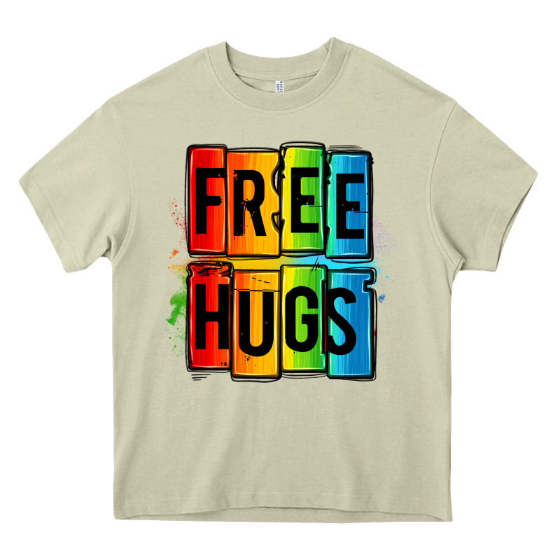Free Hugs Heavy Core Tee by OliviaCreatesArt | Teevron