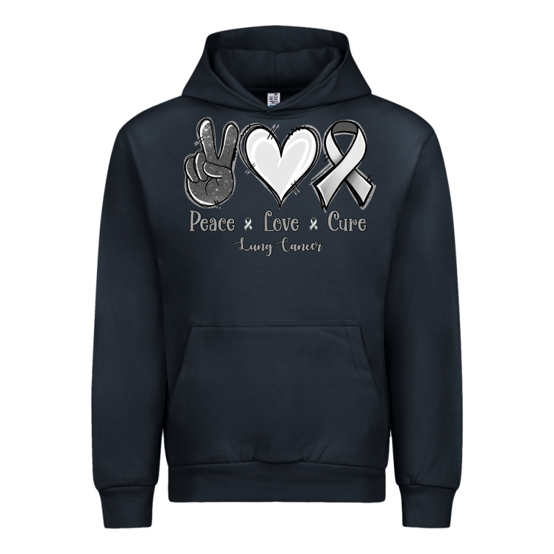 Peace Love Cure Lung Cancer Urban Hoodie by Jasminsmagicworld | Teevron