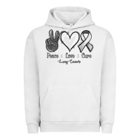 Pigment Lunar Rock Peace Love Cure Lung Cancer Urban Hoodie - Jasminsmagicworld