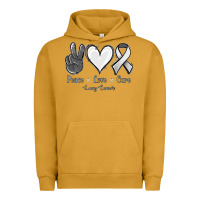Pigment Peanut Butter Peace Love Cure Lung Cancer Urban Hoodie - Jasminsmagicworld