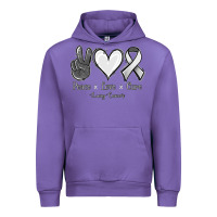 Tulip Peace Love Cure Lung Cancer Urban Hoodie - Jasminsmagicworld