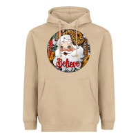 Mushroom believe Santa Claus Christmas Heavyweight Hoodie - Jasminsmagicworld