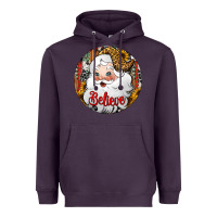 Plum believe Santa Claus Christmas Heavyweight Hoodie - Jasminsmagicworld