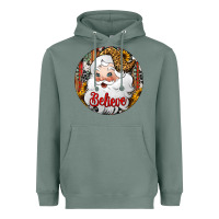 Sage believe Santa Claus Christmas Heavyweight Hoodie - Jasminsmagicworld