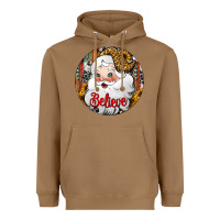 Toasted Coconut believe Santa Claus Christmas Heavyweight Hoodie - Jasminsmagicworld
