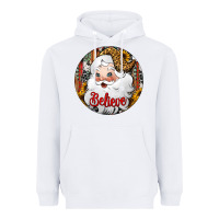 White believe Santa Claus Christmas Heavyweight Hoodie - Jasminsmagicworld