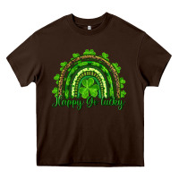Chocolate Brown st. patrick's day happy go lucky Heavy Core Tee - RanaPortraitStore