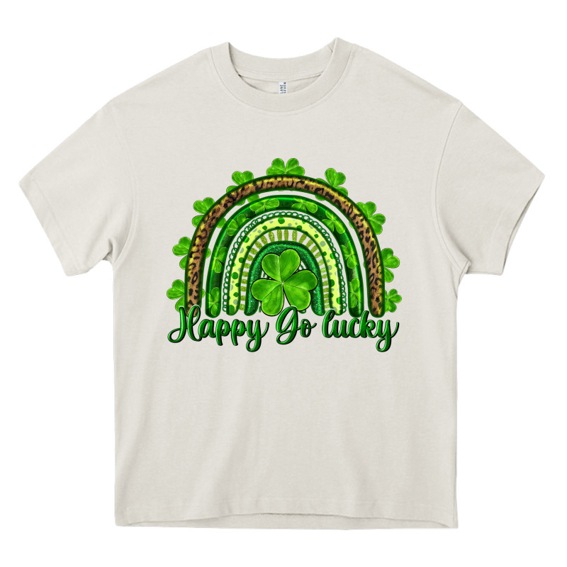 St. Patrick's Day Happy Go Lucky Heavy Core Tee by RanaPortraitStore | Teevron