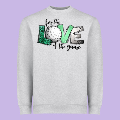 For The Love Of The Game Golf Heavyweight Sweatshirt Designed By Jasminsmagicworld