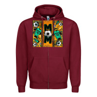 Burgundy soccer mom tumbler Zipper Hoodie - Jasminsmagicworld