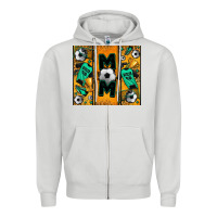 Dove Grey soccer mom tumbler Zipper Hoodie - Jasminsmagicworld