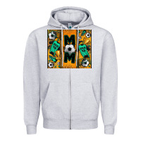 Heather Grey soccer mom tumbler Zipper Hoodie - Jasminsmagicworld