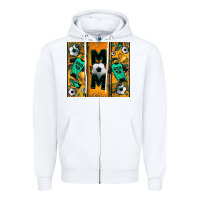 White soccer mom tumbler Zipper Hoodie - Jasminsmagicworld