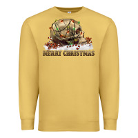 Antique Gold Merry christmas skull Premium Sweatshirt - RanaPortraitStore