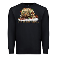 Black Merry christmas skull Premium Sweatshirt - RanaPortraitStore