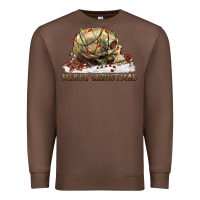 Chestnut Merry christmas skull Premium Sweatshirt - RanaPortraitStore