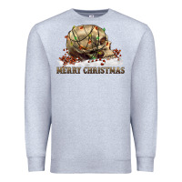 Heather Grey Merry christmas skull Premium Sweatshirt - RanaPortraitStore