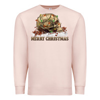 Pale Pink Merry christmas skull Premium Sweatshirt - RanaPortraitStore