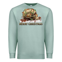 Seafoam Merry christmas skull Premium Sweatshirt - RanaPortraitStore