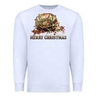 White Merry christmas skull Premium Sweatshirt - RanaPortraitStore