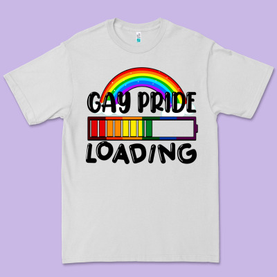 Gay Pride Loading Premium Tee Designed By Fadigitalartstudio