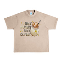 French Oak Half Human Half Coffee Urban Heavy Tee - CowhideDigitalArt