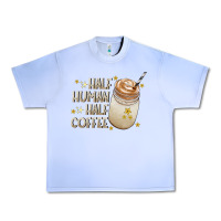 Grape Ice Half Human Half Coffee Urban Heavy Tee - CowhideDigitalArt