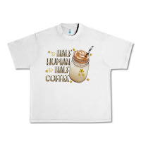 Lunar Rock Half Human Half Coffee Urban Heavy Tee - CowhideDigitalArt