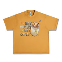 Peanut Butter Half Human Half Coffee Urban Heavy Tee - CowhideDigitalArt