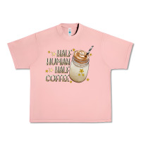 Salmon Half Human Half Coffee Urban Heavy Tee - CowhideDigitalArt