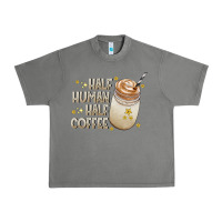 Tornado Half Human Half Coffee Urban Heavy Tee - CowhideDigitalArt