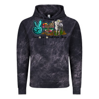 Cloud Black Peace Love Southdown Sheep Vintage Hoodie - LillyAllenDesigns