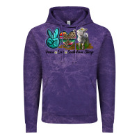 Cloud Purple Peace Love Southdown Sheep Vintage Hoodie - LillyAllenDesigns
