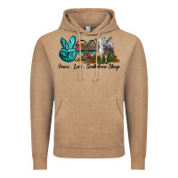 Vintage Coffee Peace Love Southdown Sheep Vintage Hoodie - LillyAllenDesigns