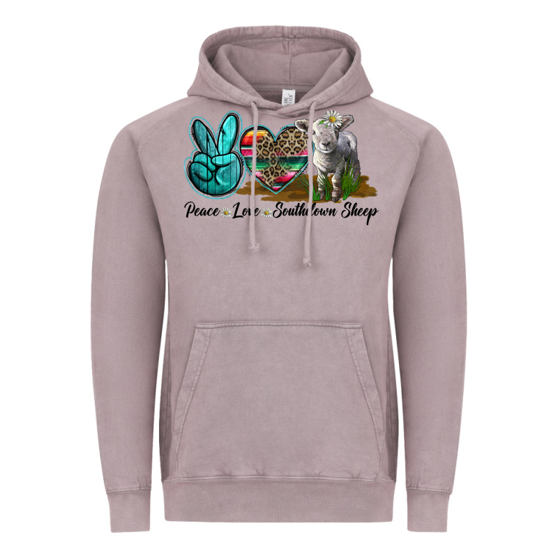 Peace Love Southdown Sheep Vintage Hoodie by LillyAllenDesigns | Teevron