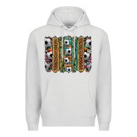 Dove Grey soccer camouflage serape cowhide turquoise leopard glitter  brushstrok Premium Hoodie - Artiststas