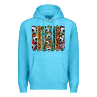 Ocean Blue soccer camouflage serape cowhide turquoise leopard glitter  brushstrok Premium Hoodie - Artiststas