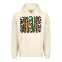 Sandshell soccer camouflage serape cowhide turquoise leopard glitter  brushstrok Premium Hoodie - Artiststas