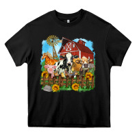 Black farm life olivia Heavy Core Tee - OliviaCreatesArt
