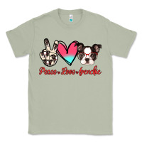 Matcha Peace Love Frenchie Classic Tee - Jasminsmagicworld