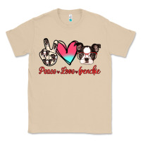 Mushroom Peace Love Frenchie Classic Tee - Jasminsmagicworld