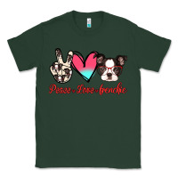 Sports Green Peace Love Frenchie Classic Tee - Jasminsmagicworld