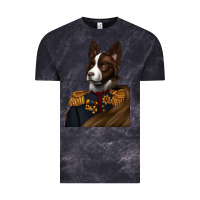 Cloud Black Pet Portraits, Custom Pet Portraits, Renaissance Pet Portraits, Vintage Tee - RanaPortraitStore