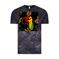 Cloud Black African Freedom Seamless Pattern Vintage Tee - BundleAndBundleShop