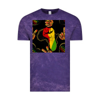 Cloud Purple African Freedom Seamless Pattern Vintage Tee - BundleAndBundleShop