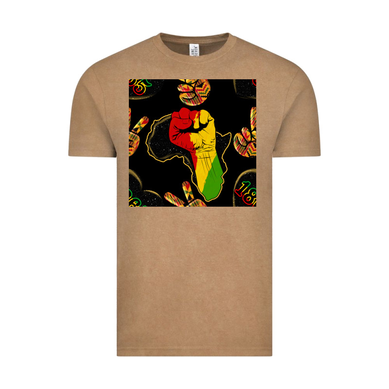 African Freedom Seamless Pattern Vintage Tee by BundleAndBundleShop | Teevron
