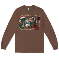 Chestnut joy Christmas Long Sleeve Tee - CowhideDigitalArt
